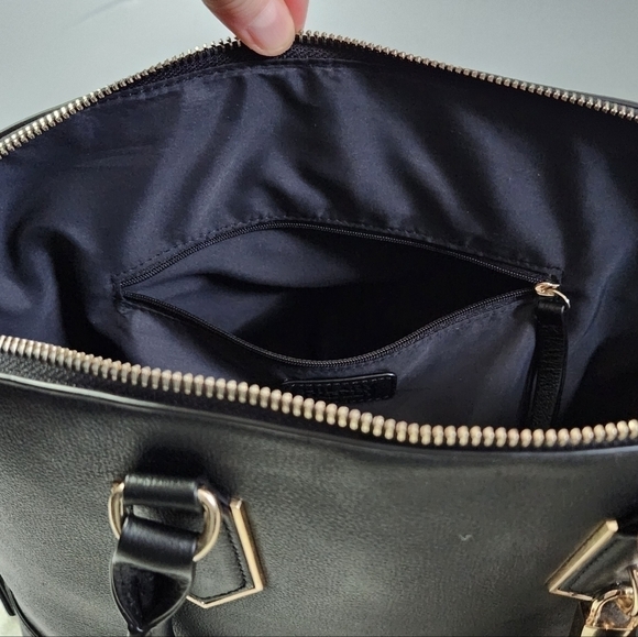 HILARY Radley Faye Black Cowhide Leather Handbag Shoulder Bag Purse - Picture 10 of 15